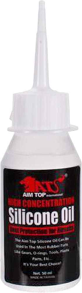 AIM TOP - High Concentration Silicone Oil Lubricant for Airsoft GBB AEG Real Steel Firearms (50ml)