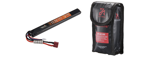 LANCER TACTICAL - 11.1v 1000mAh 15C Stick Lipo Battery Deans Connector
