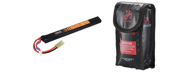 LANCER TACTICAL - 11.1v 1000mAh 15C Stick Lipo Battery Mini-Tamiya