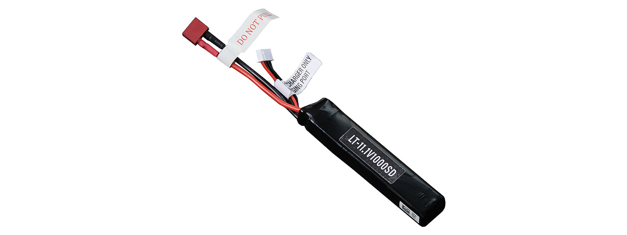 LANCER TACTICAL - 11.1V 1000mAh 15C Stick Lipo Battery (Deans Connector)