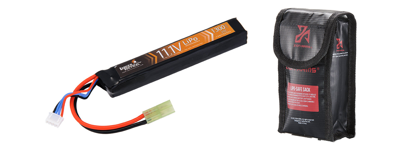 LANCER TACTICAL - 11.1v 2500mAh 20C Butterfly Lithium-Ion Battery - Minit-Tamiya