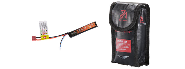 LANCER TACTICAL - 7.4v 900mAh 15C Lipo Battery Deans Connector