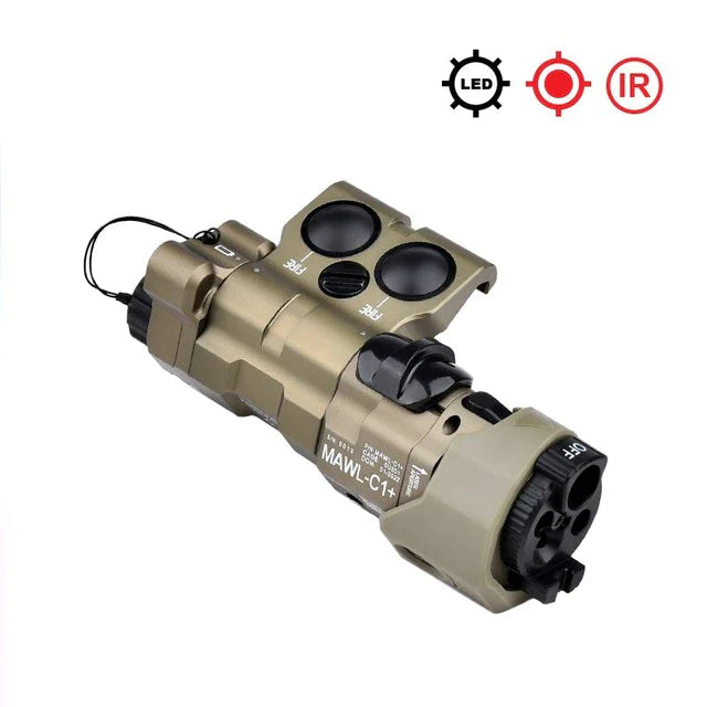 WADSN - BE Meyers Replica MAWL-C1+ Laser Aiming Device Light IR Infrared / Visible Laser