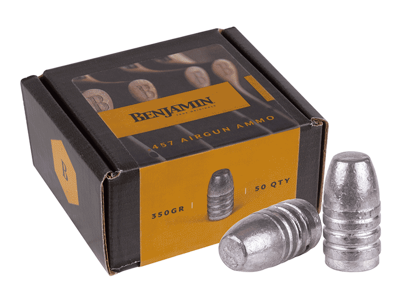 BENJAMIN - Ammo .457 cal Flat Nose 350 grain 50 count PCP Airgun