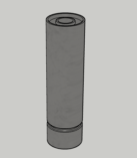 BCW - Mock Suppressor PDW 33mm x 120mm Black
