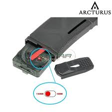 ARCTURUS - Magazine AR MOD1 M4/M16 30/130Rds Variable-Cap Windowed EMM BLK