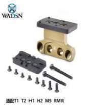 WADSN - Unity Replica Offest Mount for FAST LVPO Mount with RMR T1 T2 Base