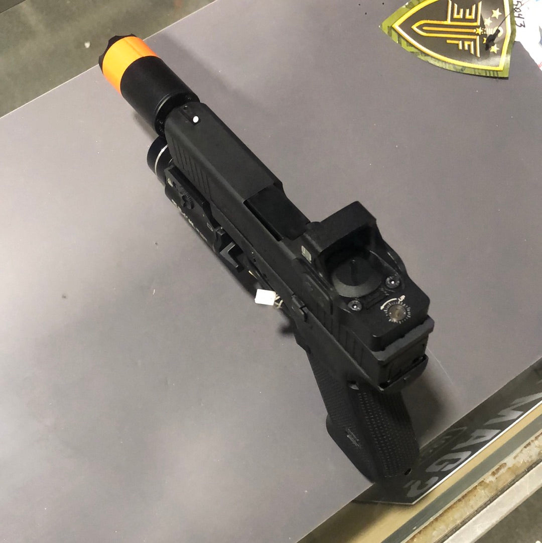 BCW UMAREX - Custom Glock G45 Gen5 Green Gas Full Blowback Airsoft Pistol