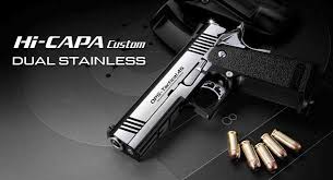 TOKYO MARUI - Hi-CAPA 4.3 Dual Tone Stainless Green Gas Pistol