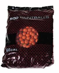 DXS - Draxxus Paintballs .68cal (500ct Bag) Rec Sport Orange Shell / Orange Fill