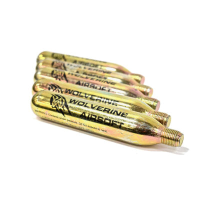 Wolverine Airsoft - 33g CO2 Cartridges 5-Pack for Wraith Stock