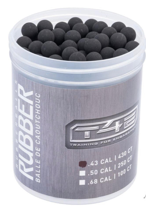 T4E - Training for Engagement Rubber Ball Training Munitions (Caliber: .43 / 430 Rounds)