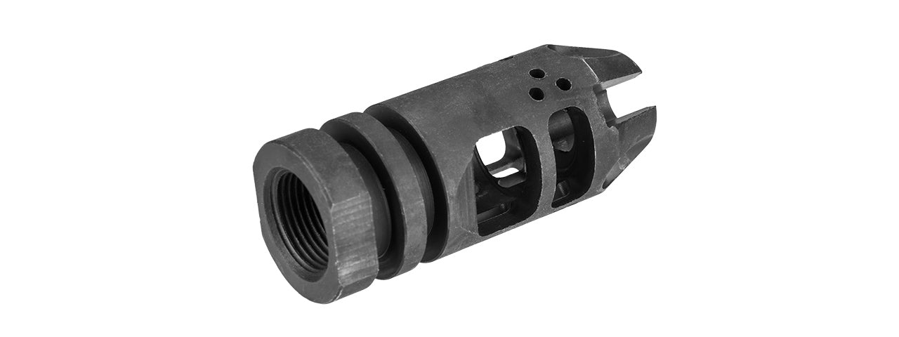 ATLAS CUSTOM WORKS - Mock 556 COMPENSATOR W/ AGGRESSIVE DESIGN