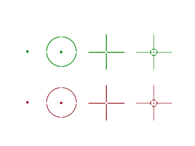 LANCER TACTICAL - Red & Green Dot Reflex Sight