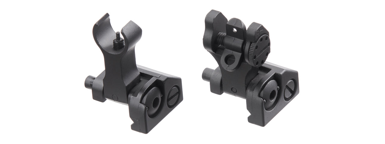 S/O Iron sights Metal Flip-Up Front and Rear Picatinny