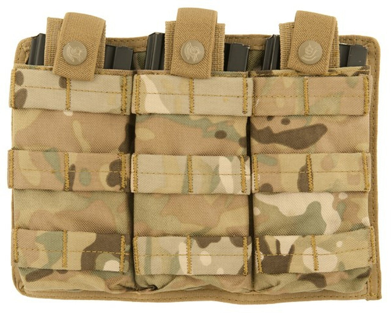 LANCER TACTICAL - Triple Magazine Pouch M4 Poly Bungie Retention