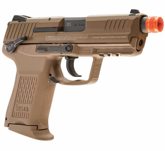 UMAREX/ELITE FORCE - Heckler & Koch Licensed HK45CT Compact Tactical Airsoft GBB Pistol