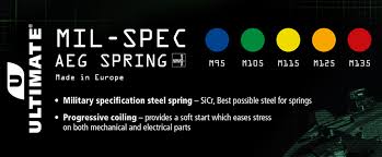 ASG - Ultimate M135 MIL-SPEC AEG airsoft steel spring - red