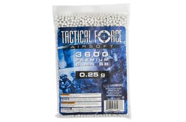 Tactical Force .25 Premium 6mm QTY 3600 Bag White