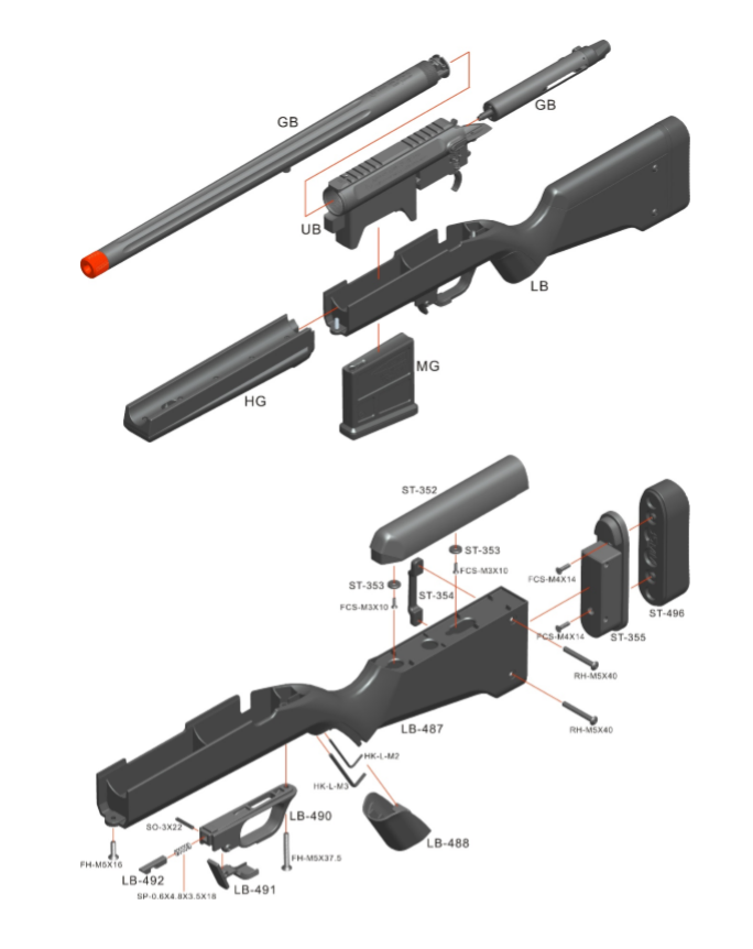 DISCONTINUED - AMOEBA - Striker AS-01 Sniper Airsoft Rifle 6mm
