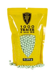 ELITE FORCE - TRACER BB'S-LIGHT .25 GREEN-1000 CT