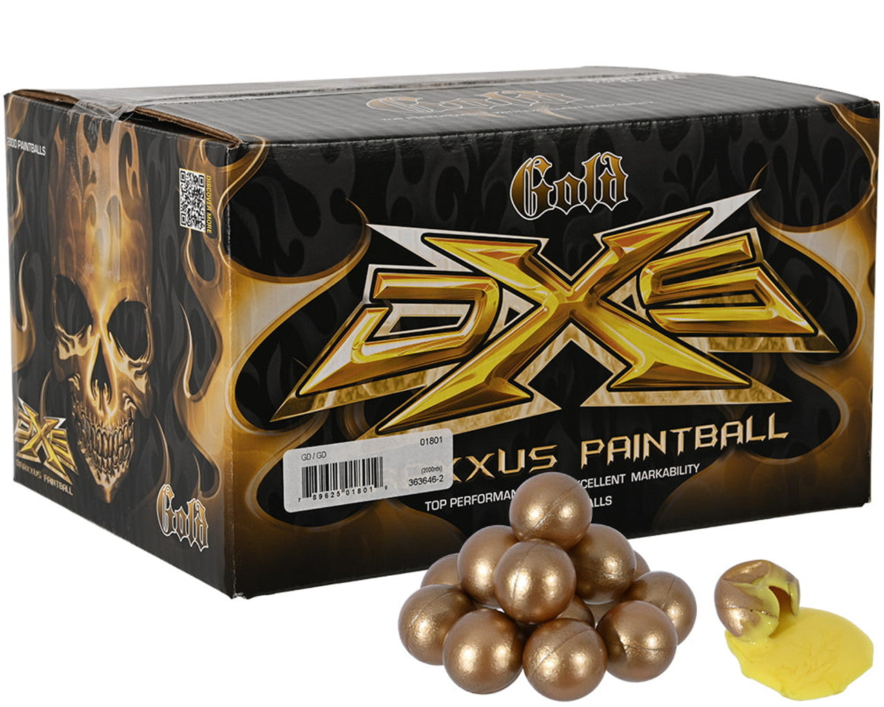 KORE OUTDOOR - GI SPORTZ DXS Gold Paintballs .68 Cal (500ct)