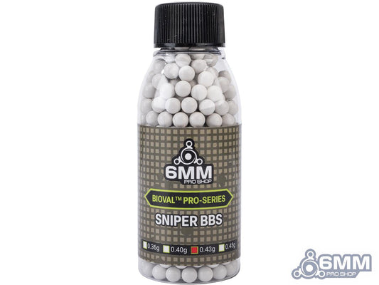 (S/O) BioVal x 6mmProShop 0.43g Outdoor Pro-Series Sniper Bottle Premium 6mm Airsoft BBs