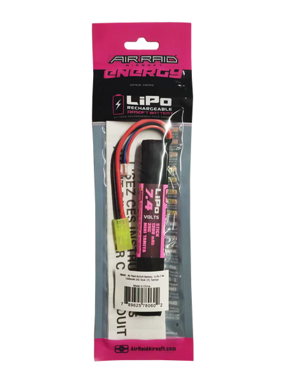 Air Raid- Li-Po 7.4V 1200mAh 20C Stick Battery - Tamiya