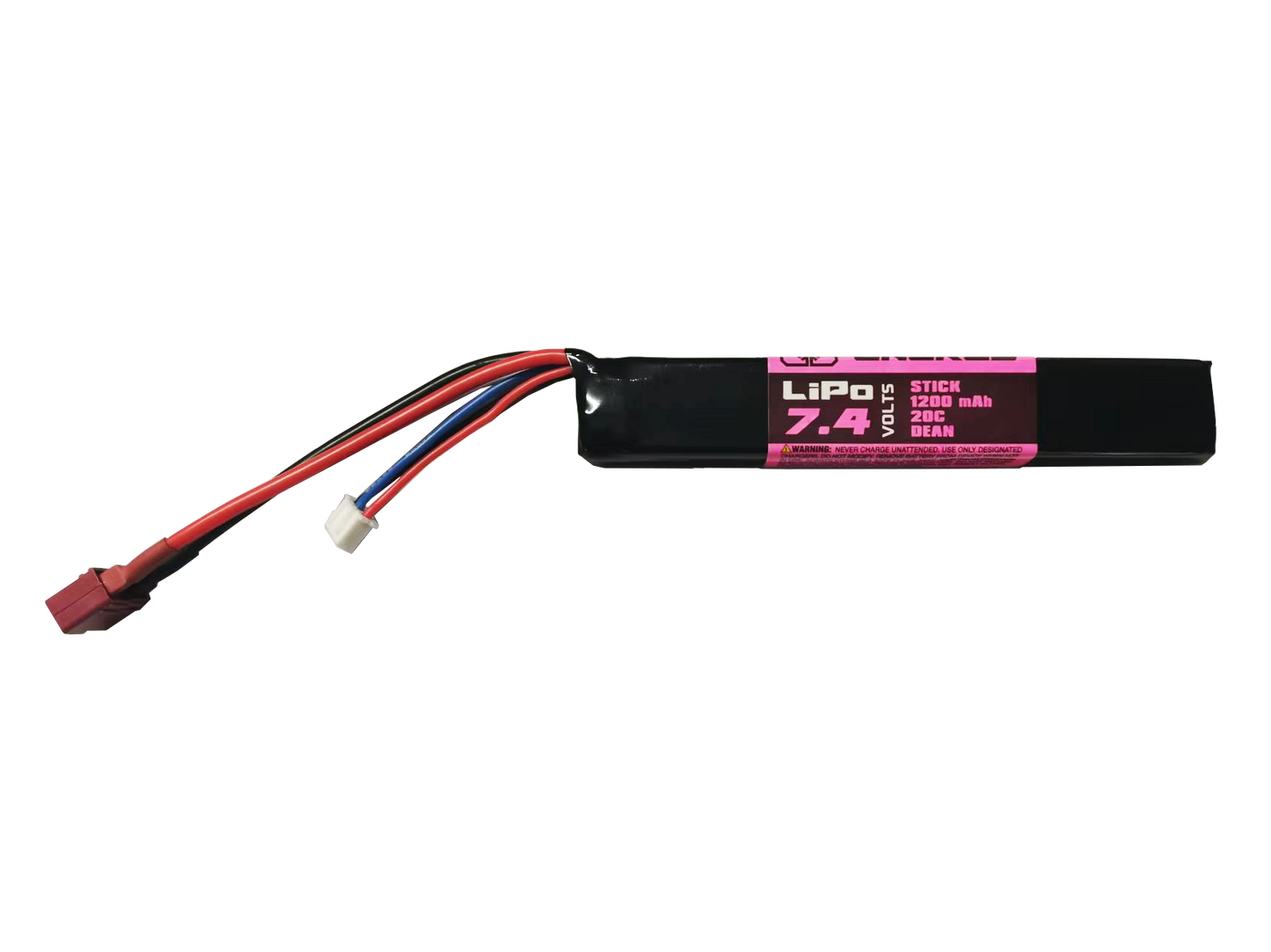 Air Raid - Li-Po 7.4V 1200mAh 20C Stick Battery - Deans
