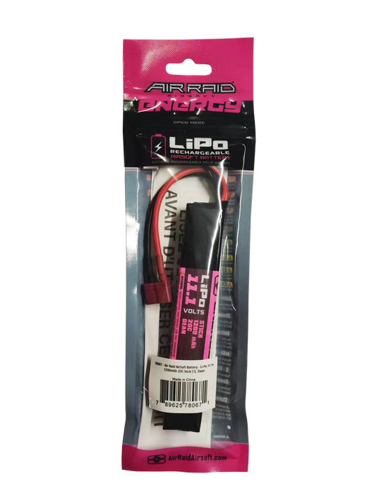 Air Raid - Li-Po 11.1V 1200mAh 20C Stick Battery - Dean