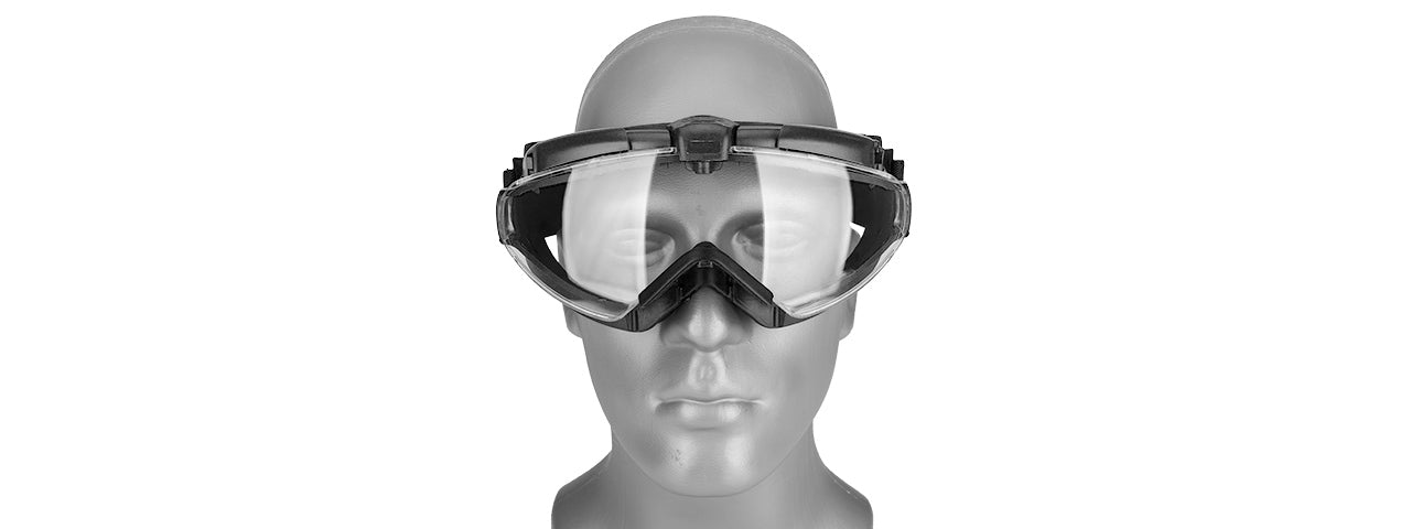 G-Force - Tacttical TPU Aviator Goggles Full Seal Airsoft w/ Built-In Fan