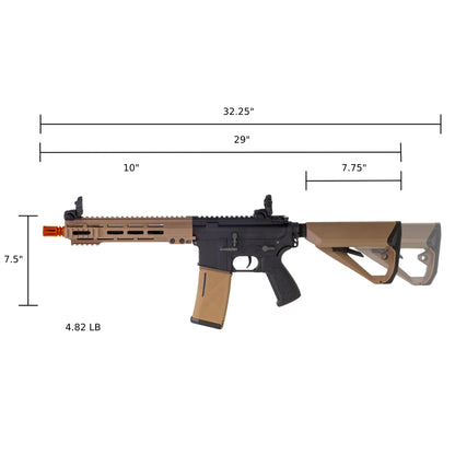 ARCTURUS - LWT MK-I CQB 10" AEG SPORT Black-Tan Starter Pack ARC SE®