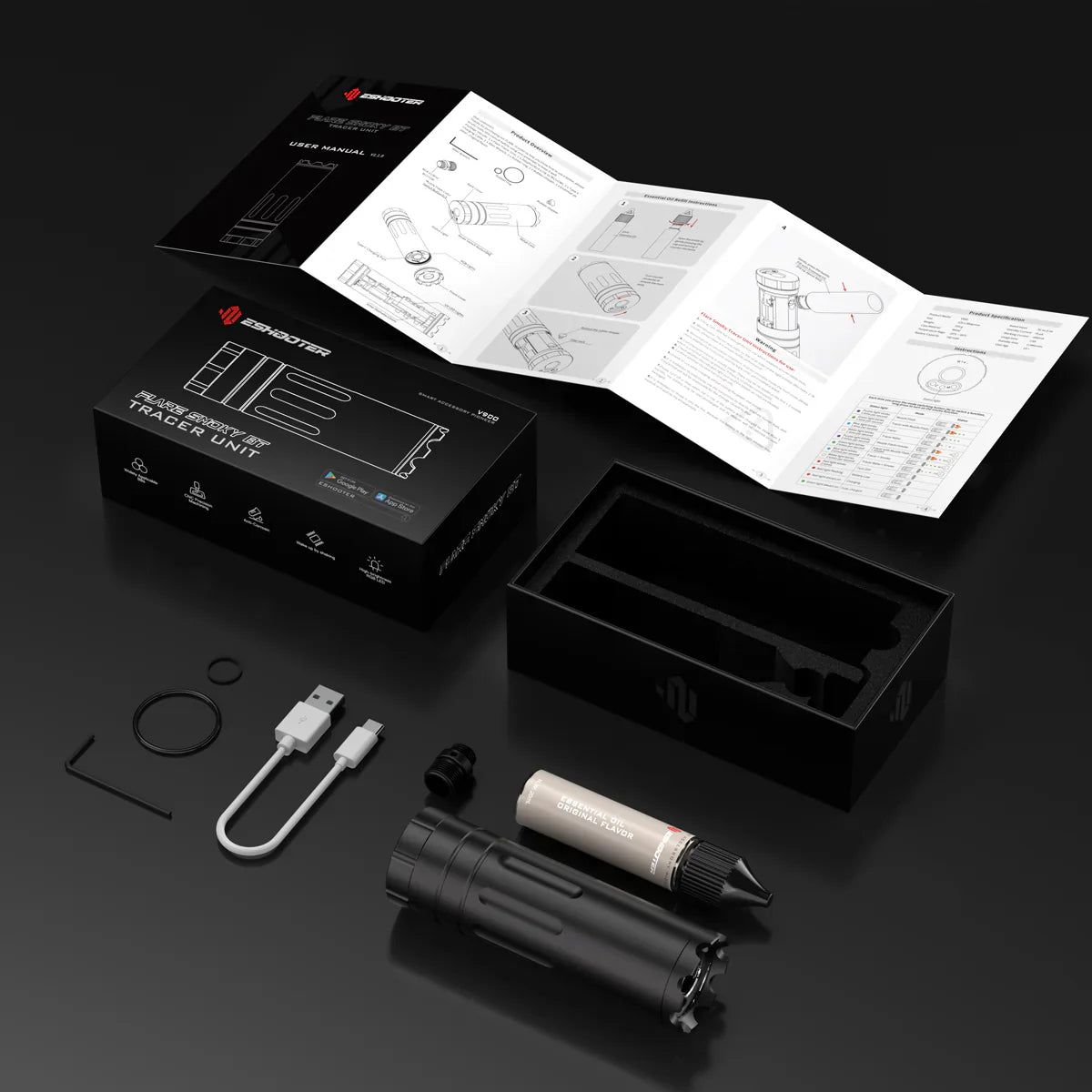 E-Shooter Flare Smoky BT Rechargeable Tracer Unit