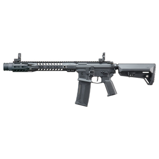 SLR SD - Lancer Tactical Gen 3 AEG Airsoft Rifle w/ Licensed SLR Handguard & Mock Suppressor - (Black) - 13"
