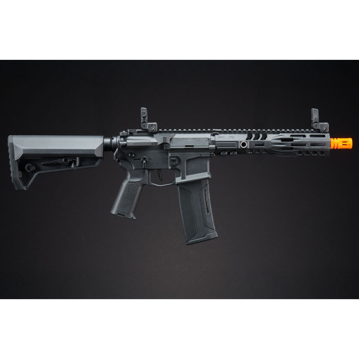 SLR SD - Lancer Tactical Gen 3 AEG Airsoft Rifle w/ Licensed SLR Handguard & Mock Suppressor - (Black) - 9"