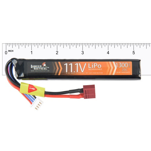 LANCER TACTICAL - 11.1v 1300mAh 20c Stick Lipo Battery