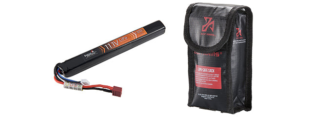 LANCER TACTICAL - 11.1v 1300mAh 25C Stick Lipo Battery Deans Connector