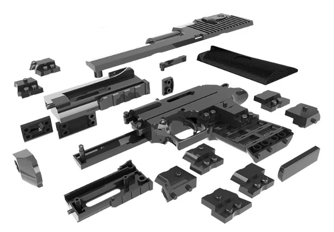 GYT INDUSTRY - Mini Desert Eagle Building Block Blaster