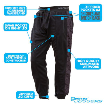 VIRTUE Jogger Pants - Ride or Die - Black