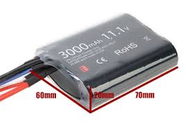 TITAN POWER - 11.1v 3000mAh 16C Brick Type Li-Ion Battery Deans