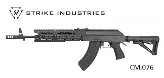 CYMA - Strike Industries TRAX AK74 Stamped Steel Airsoft AEG Rifle w/ Buffer Tube Stock