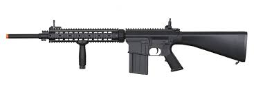 A&K - Full Metal SR-25 Fixed Full Stock Airsoft AEG Rifle