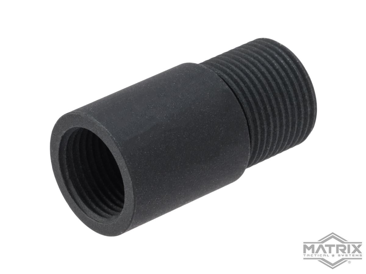 MATRIX - Aluminum 12mm Positive to 14mm Negative Airsoft Thread Adapter for Umarex MP7