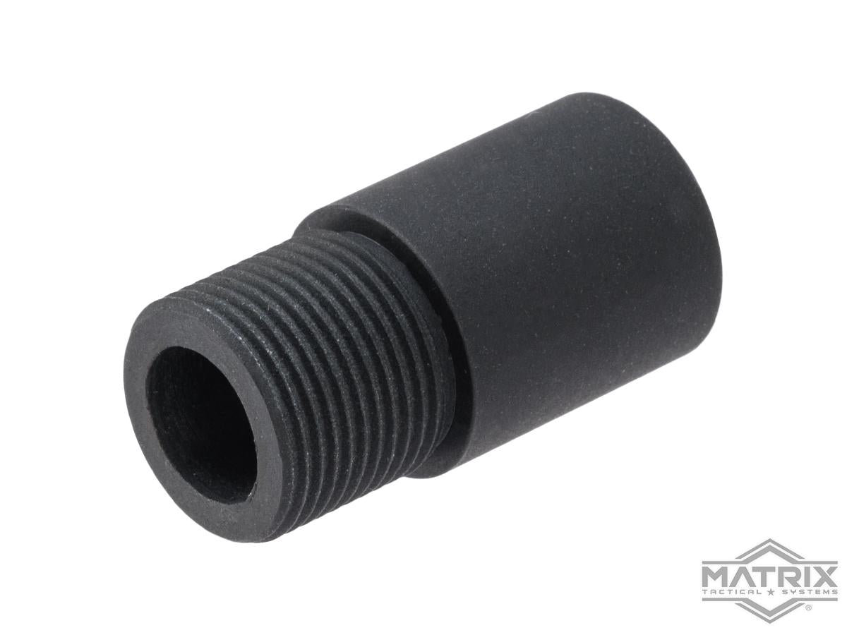 MATRIX - Aluminum 12mm Positive to 14mm Negative Airsoft Thread Adapter for Umarex MP7