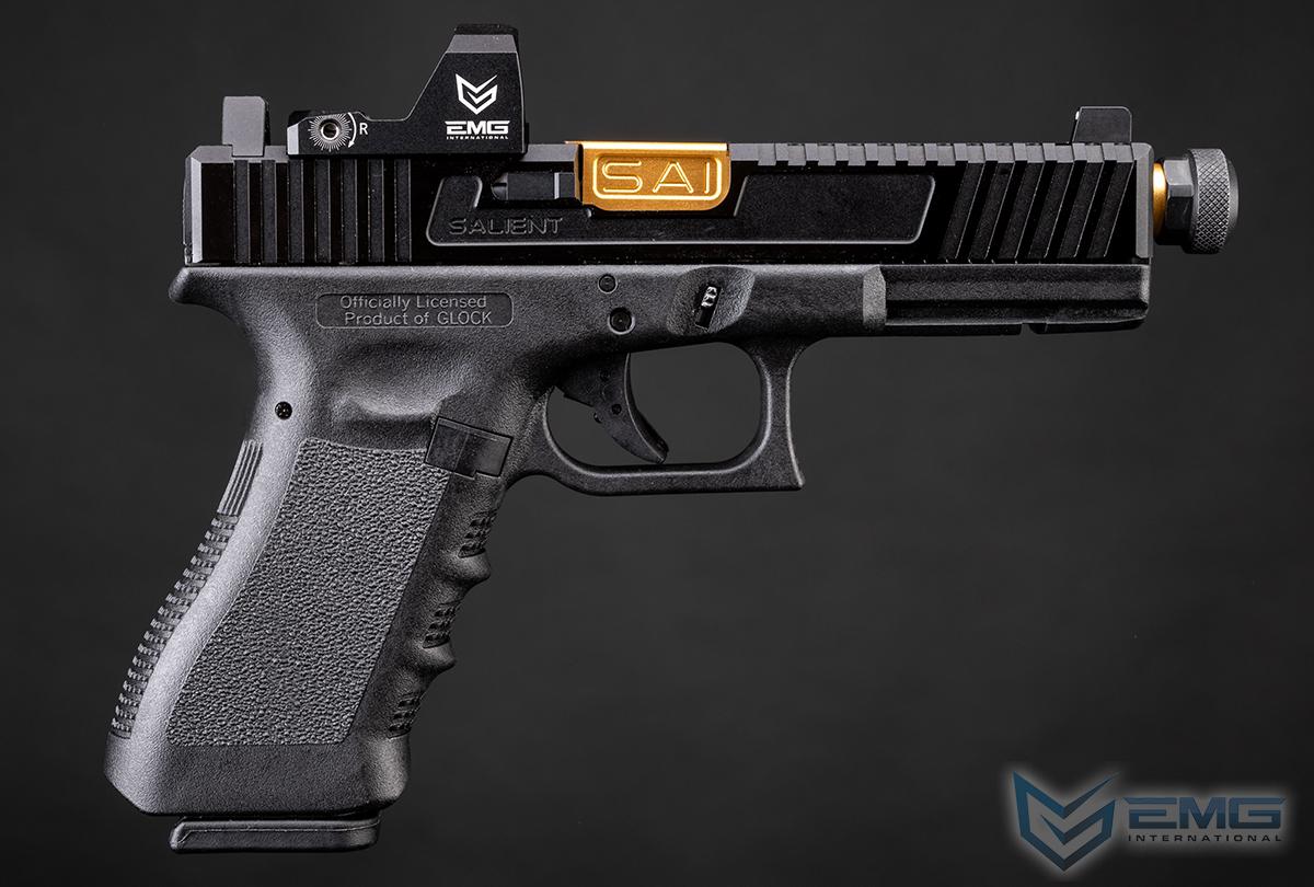 EMG - Licensed GLOCK 17 Gen. 3 Gas Blowback Airsoft Pistol w/ EMG SAI "Tier 1" RMR Cut Slide Kit