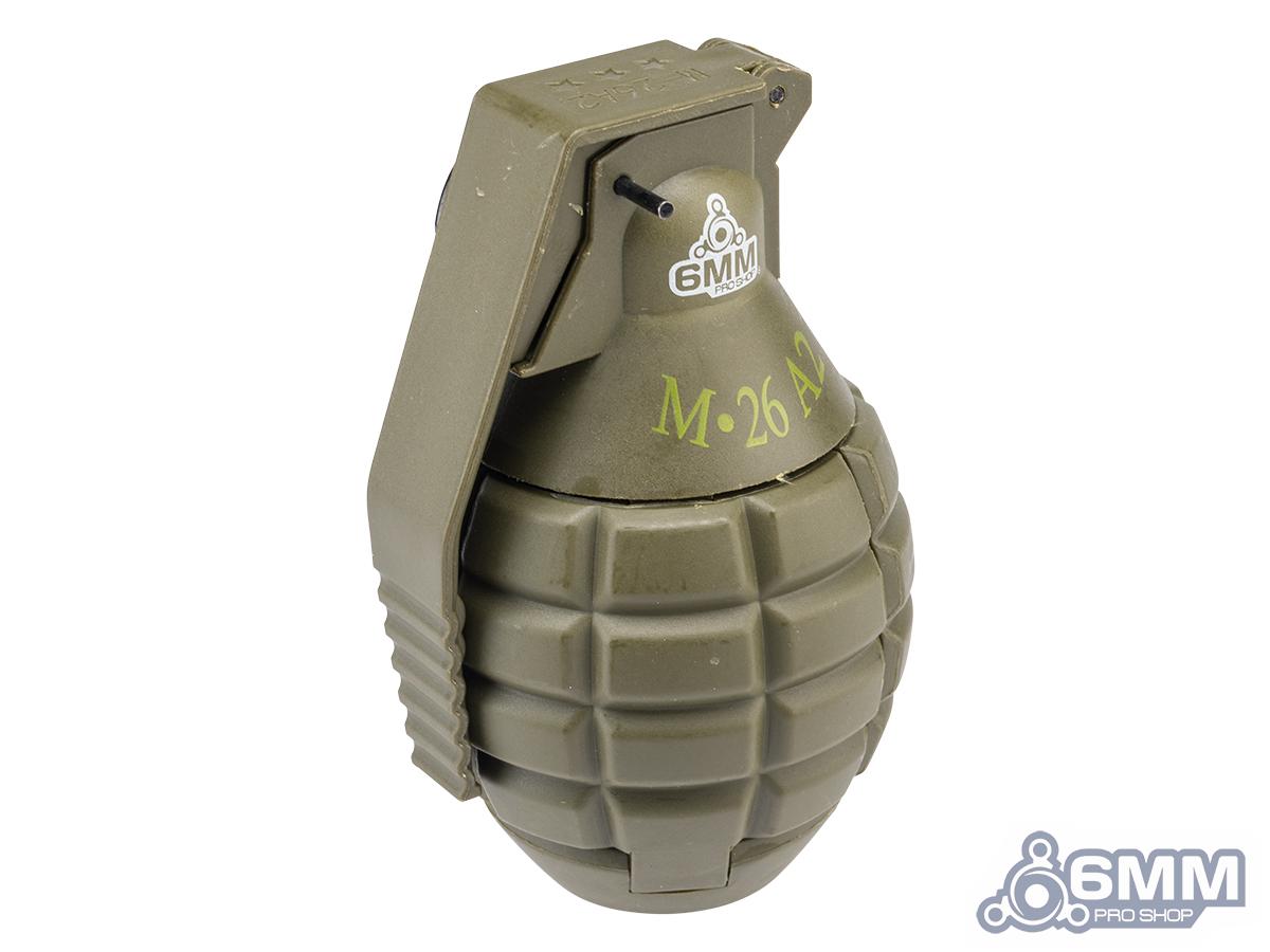 6MMPROSHOP - M26A2 Airsoft Mechanical BB Shower Simulation Hand Grenade