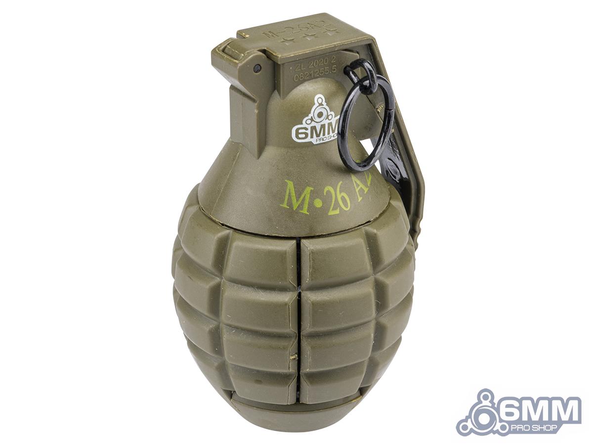 6MMPROSHOP - M26A2 Airsoft Mechanical BB Shower Simulation Hand Grenade