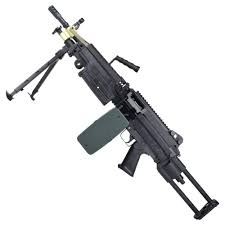 A&K - M249 SAW MK2 FN Licensed Light Machine Gun w/ Metal Receiver Airsoft AEG Para