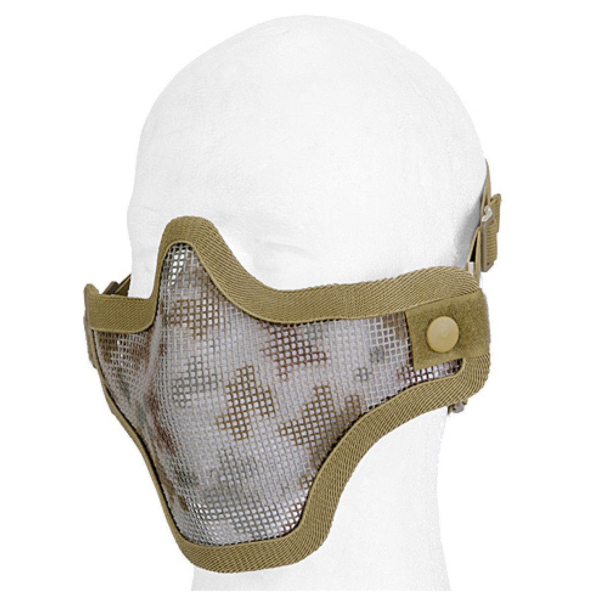 LANCER TACTICAL - Face Mask Metal Mesh Half Face Double Strap