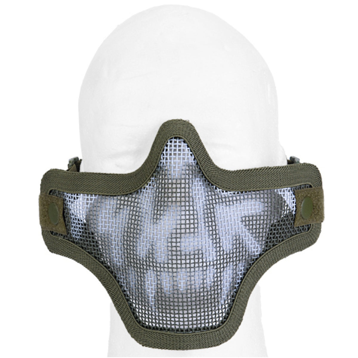 LANCER TACTICAL - Face Mask Metal Mesh Half Face Double Strap